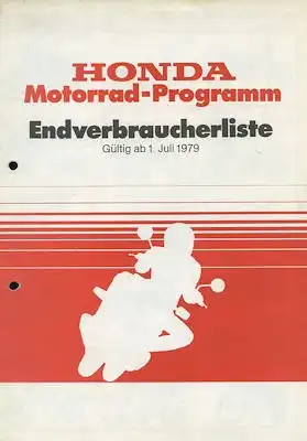 Honda Preisliste 1.7.1979