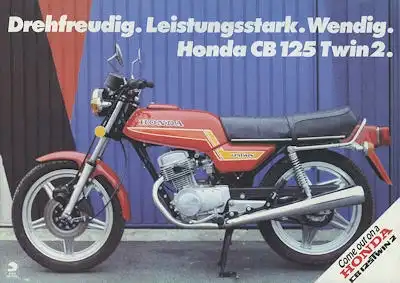 Honda CB 125 Twin 2 Prospekt ca. 1979