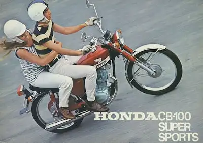 Honda CB 100 Super Sports Prospekt ca. 1970