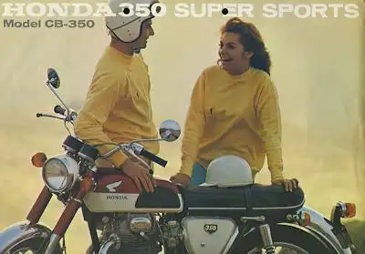 Honda CB 350 Super Sports Prospekt ca. 1971 e
