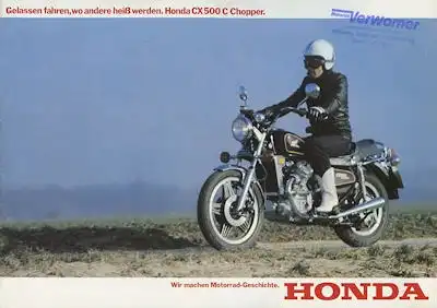 Honda CX 500 C Chopper Prospekt 1980