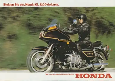 Honda GL 1100 de Luxe Prospekt 1981