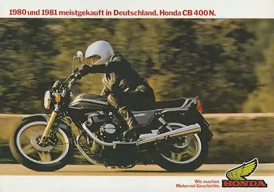 Honda CB 400 N Prospekt 1982