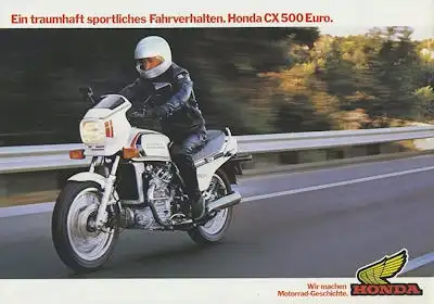 Honda CX 500 Euro Prospekt 1982