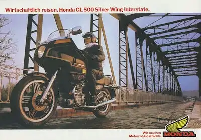 Honda GL 500 Silver Wing Interstate Prospekt 1982
