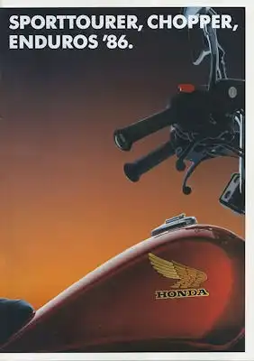 Honda  Sporttourer, Chopper, Enduros Programm 1986
