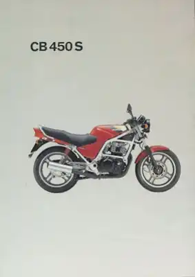 Honda CB 450 S Prospekt 1986