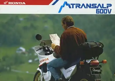 Honda Transalp 600 V Prospekt ca. 1987