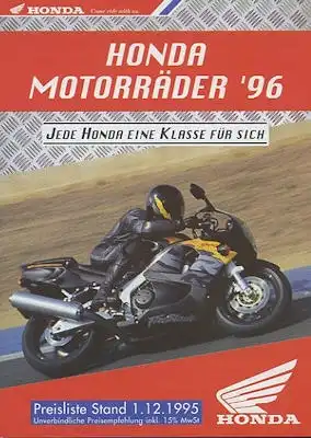 Honda Preisliste 12.1995