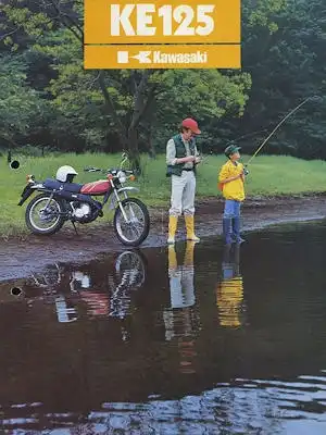 Kawasaki KE 125 Prospekt ca. 1977