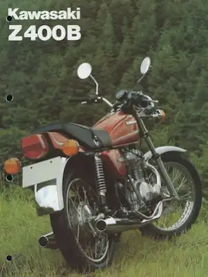 Kawasaki  Z 400 B Prospekt ca. 1978