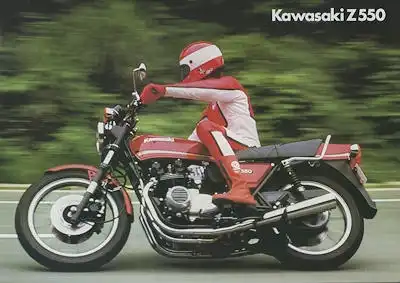 Kawasaki Z 550 Prospekt ca. 1979