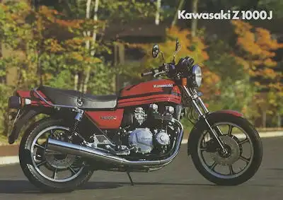Kawasaki Z 1000 J Prospekt ca. 1979