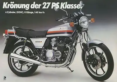 Kawasaki Z 400 J Prospekt ca. 1980