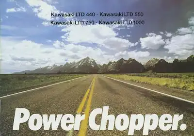 Kawasaki Power Chopper Prospekt ca. 1981