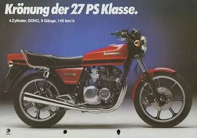 Kawasaki Z 400 J Prospekt ca. 1982