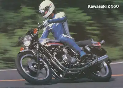 Kawasaki Z 550 Prospekt ca. 1984