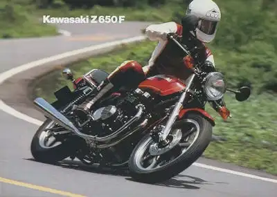 Kawasaki Z 650 F Prospekt ca. 1984