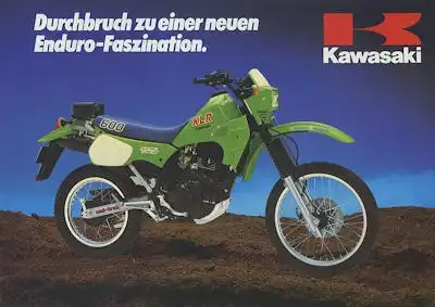 Kawasaki KLR 600 Prospekt ca. 1985
