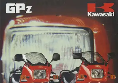 Kawasaki GPz Modelle Prospekt ca. 1985