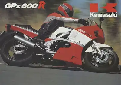 Kawasaki GPz 600 R Prospekt ca. 1985