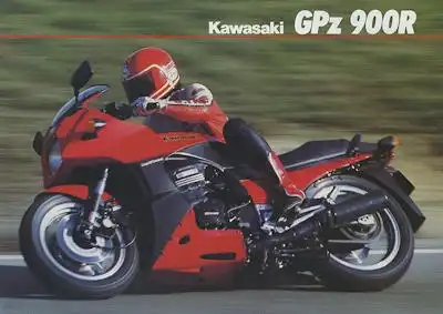 Kawasaki GPz 900 R  Prospekt ca. 1985