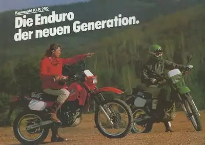 Kawasaki KLR 250 Prospekt ca. 1986