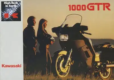 Kawasaki 1000 GTR Prospekt ca. 1986