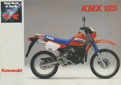Kawasaki KMX 125 Prospekt ca. 1987