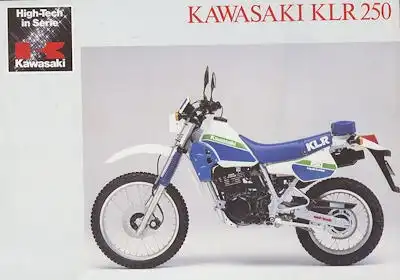 Kawasaki KLR 250 Prospekt ca. 1987