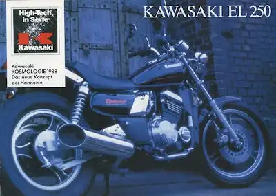 Kawasaki EL 250 Prospekt ca. 1988