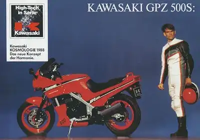 Kawasaki GPZ 500 S Prospekt ca. 1988