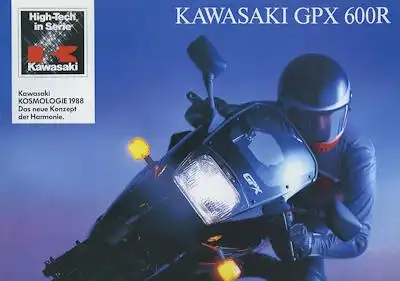 Kawasaki GPX 600 R Prospekt ca. 1988