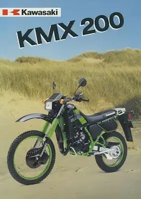 Kawasaki KMX 200 Prospekt ca. 1989