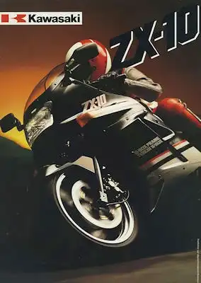 Kawasaki ZX-10 Prospekt ca. 1989