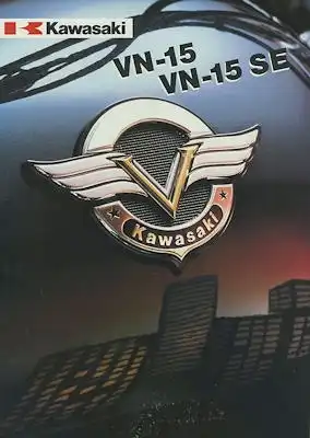 Kawasaki VN-15 + VN-15SE Prospekt ca. 1989