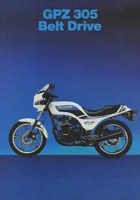 Kawasaki GPZ 305 Belt Drive Prospekt ca. 1990