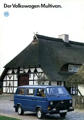 VW T 3 Multivan Prospekt 1988