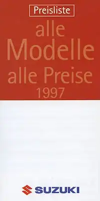 Suzuki Preisliste 1997