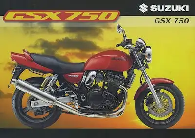 Suzuki GSX 750 Prospekt 1998