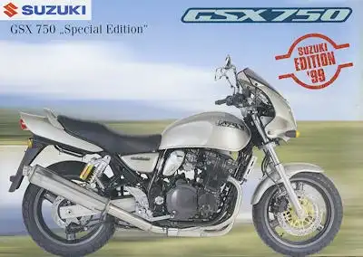 Suzuki GSX 750 Special edition Prospekt 1999
