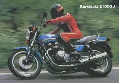Kawasaki Z 1000 J Prospekt ca. 1984