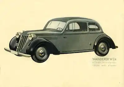 Wanderer W 24 Prospekt 1937