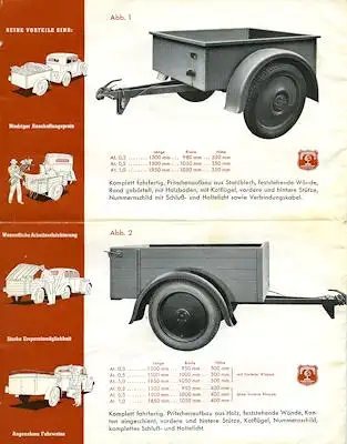 Autoanhänger Lindner Prospekt 1937