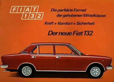 Fiat 132 Prospekt 10.1972