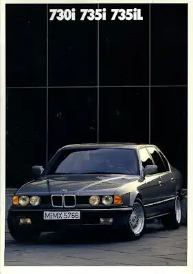 BMW 730i 735i 735iL Prospekt 1988