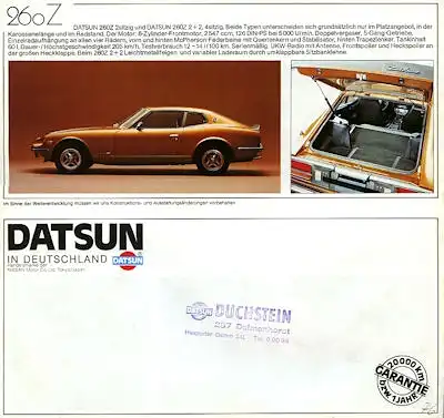 Datsun Programm 1976