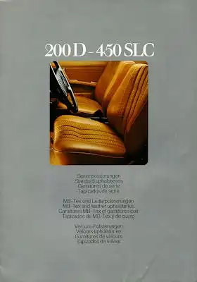 Mercedes-Benz Polsterungen Prospekt 12.1976