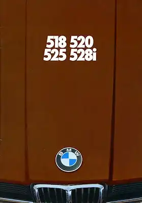 BMW 518 520 525 528i Prospekt 1978