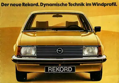 Opel Rekord E Prospekt 8.1977